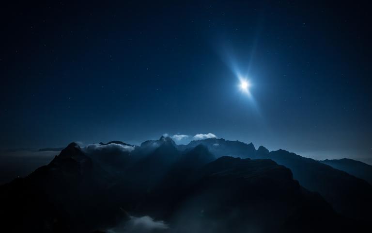 Vollmond über dem Alpstein