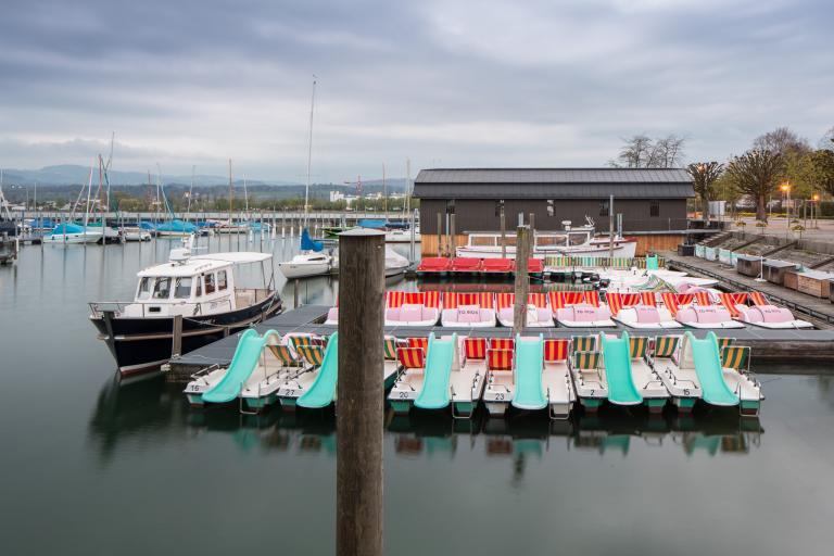 Bootshaus der Grenzwache in Arbon Nordost-Ansicht