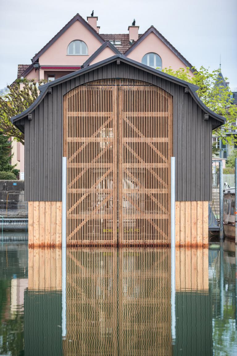 Bootshaus der Grenzwache in Arbon Südost-Ansicht